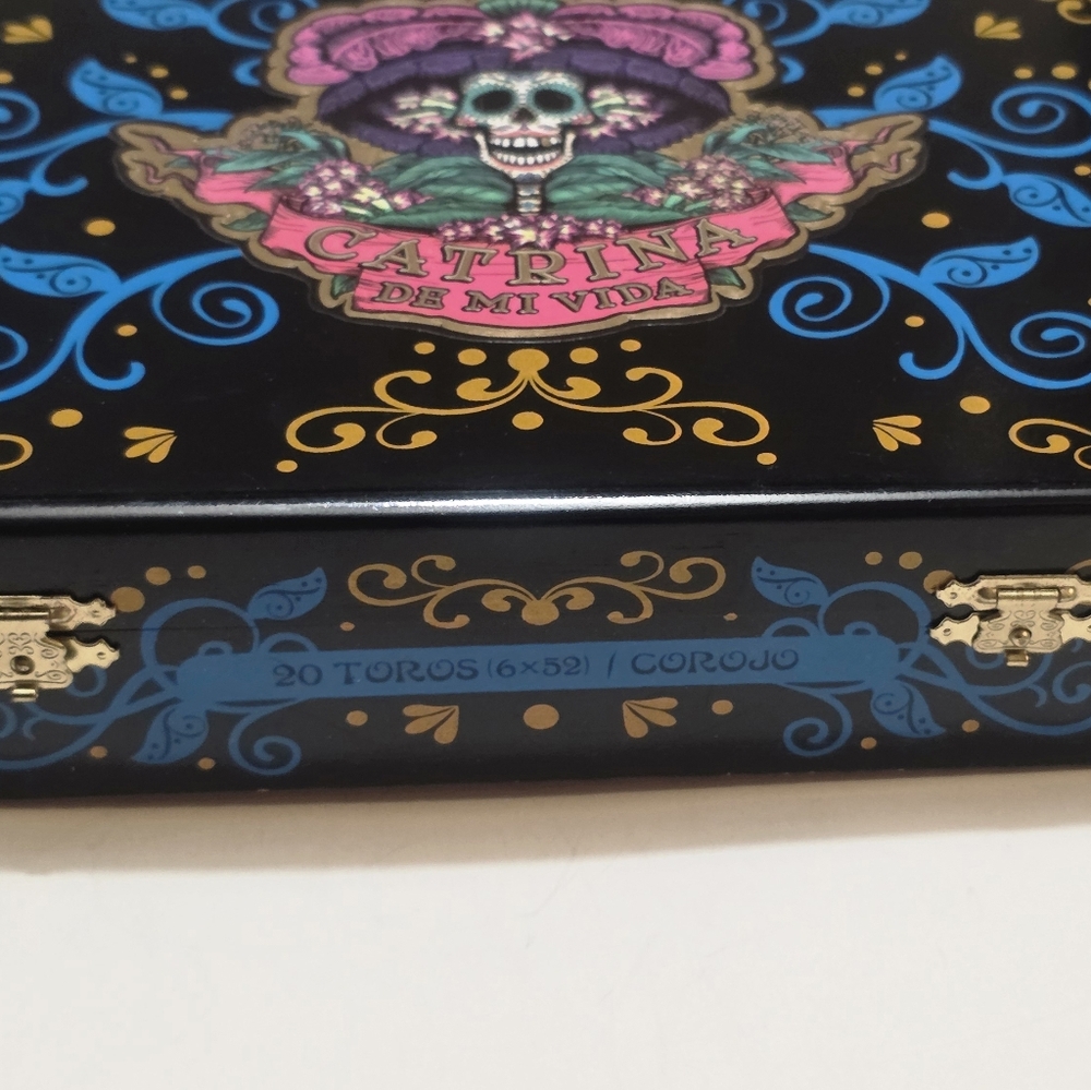 Catrina De Mi Vida Decorative Skull Empty Cigar Box. Amazing Craftmanship! Rare! - Picture 16 of 16